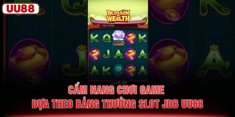 Cẩm nang chơi game dựa theo bảng thưởng slot JDB UU88