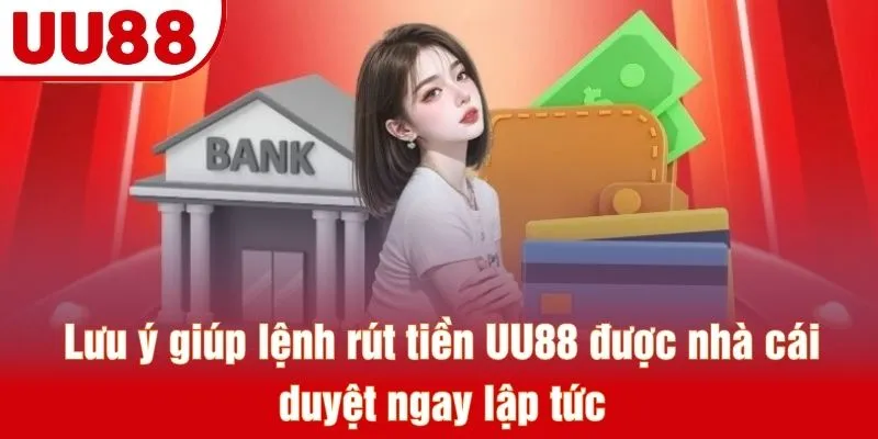 Lưu ý giúp lệnh rút tiền UU88 được nhà cái duyệt ngay lập tức